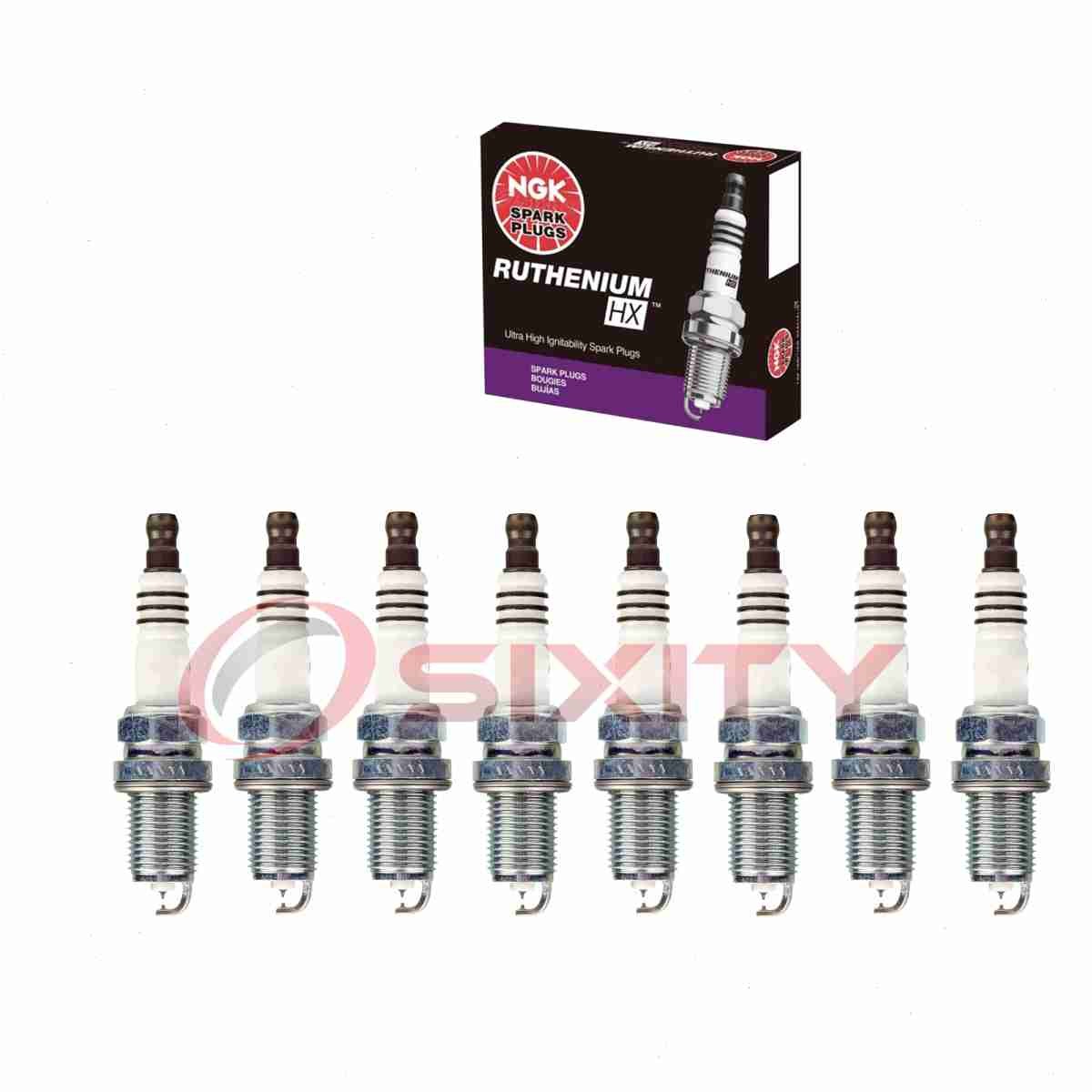 8 pc NGK 94279 FR6AHX-S Ruthenium HX Spark Plugs for Ignition Wire Secondary ap