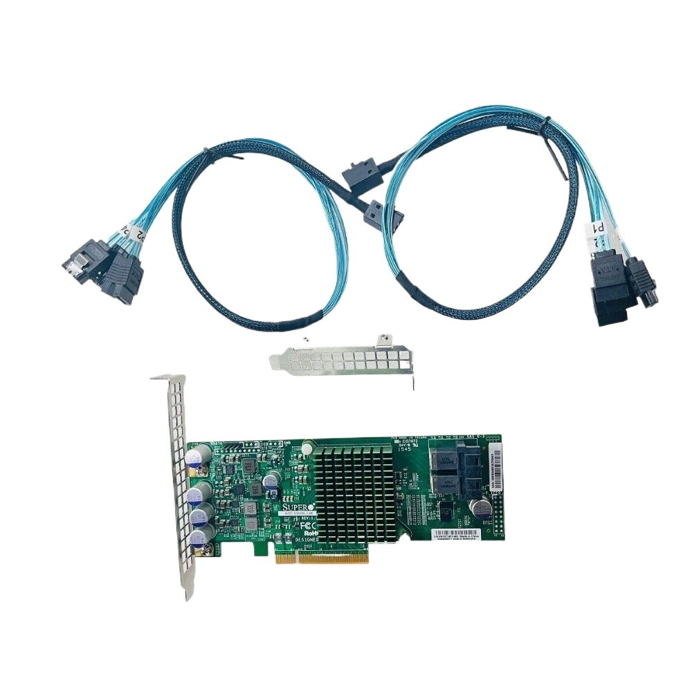 Supermicro 9300-8I LSI SAS3008 12G HBA IT Mode ZFS FreeNAS unRAID+ SATA cable US