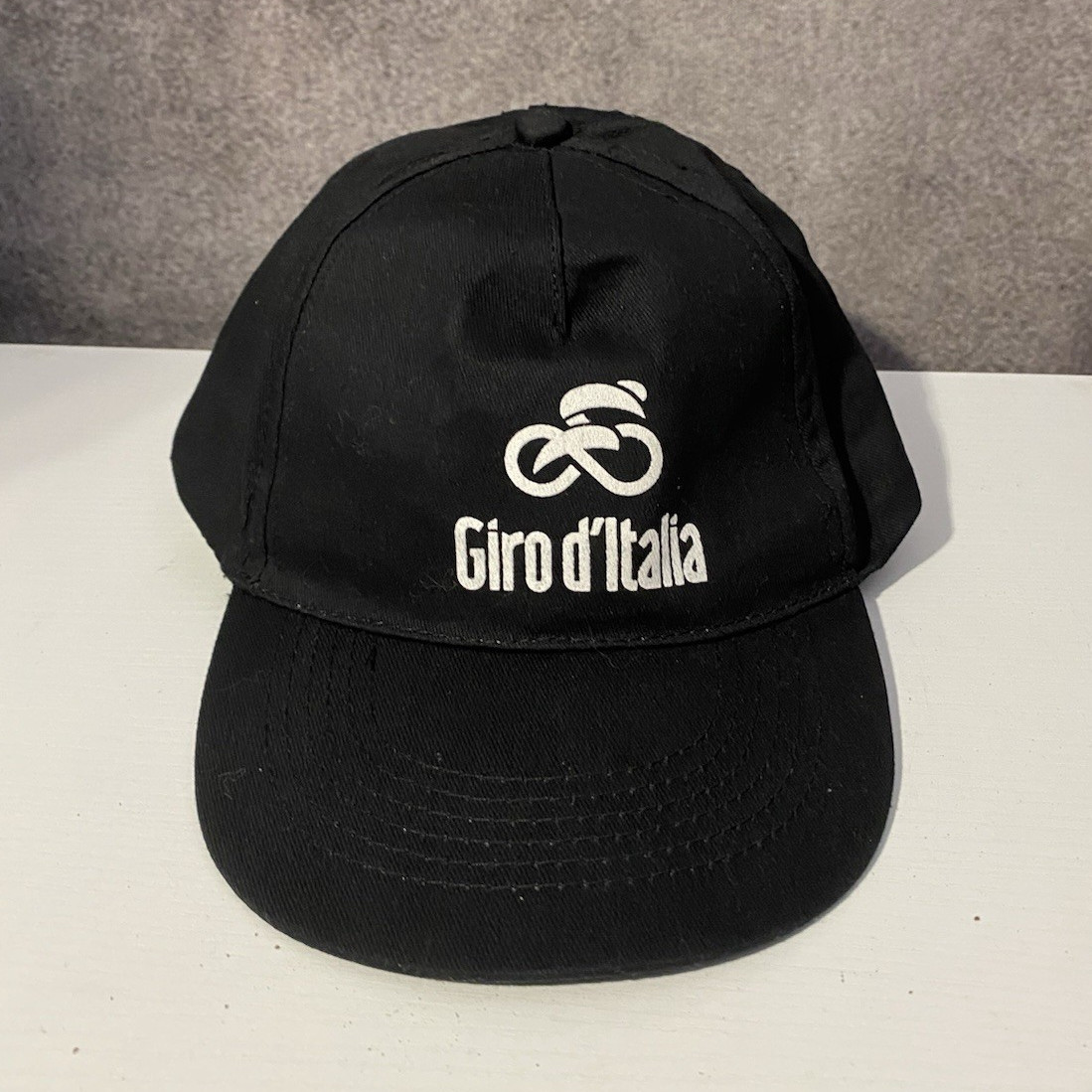Ale Giro d’Italia Black Adjustable Cotton Canvas Cycling Cap Logo