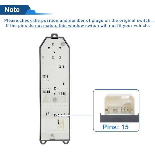 Front Left Driver Side Power Window Switch for Toyota Yaris 2005-2009 Window