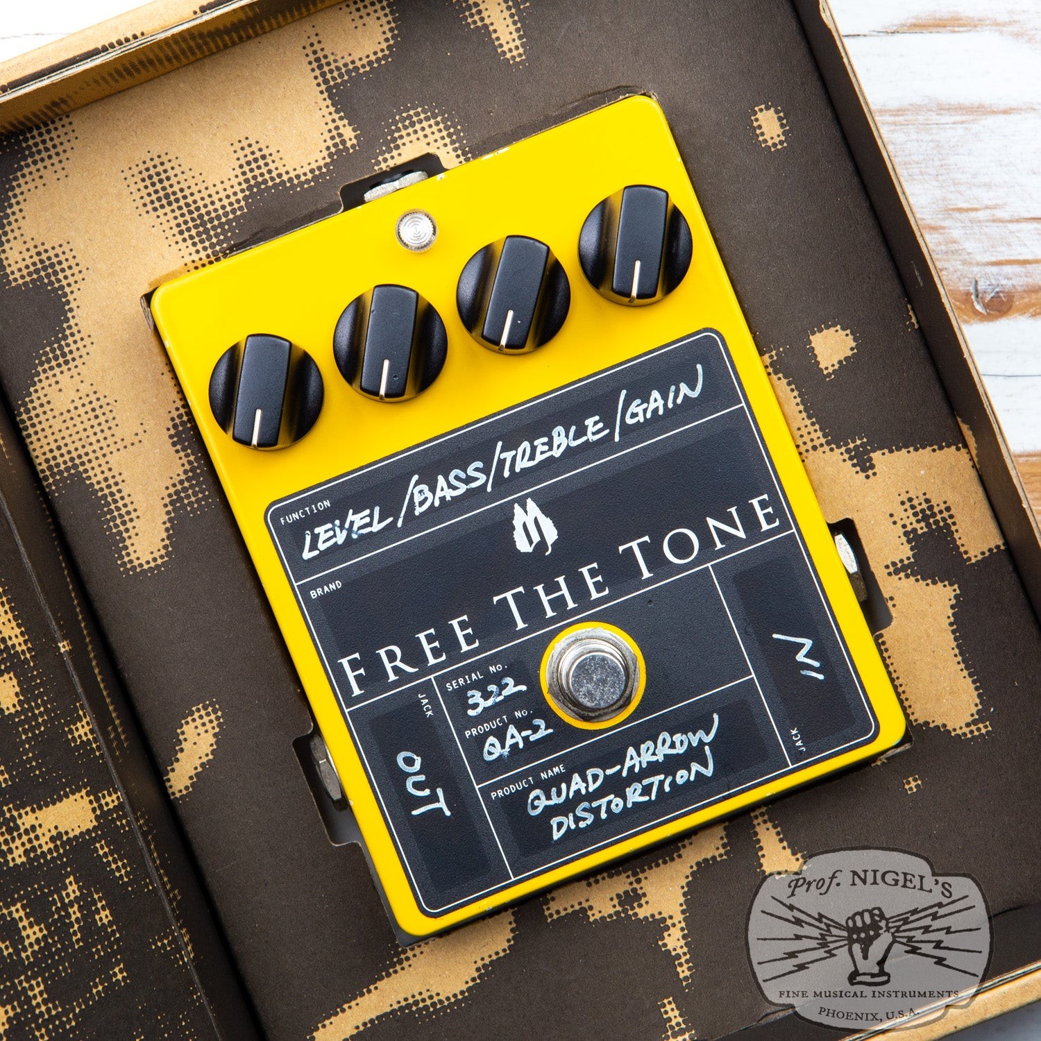 Free The Tone QA-2 Quad Arrow w/ Box High Dynamic Range Distortion Made in Japan