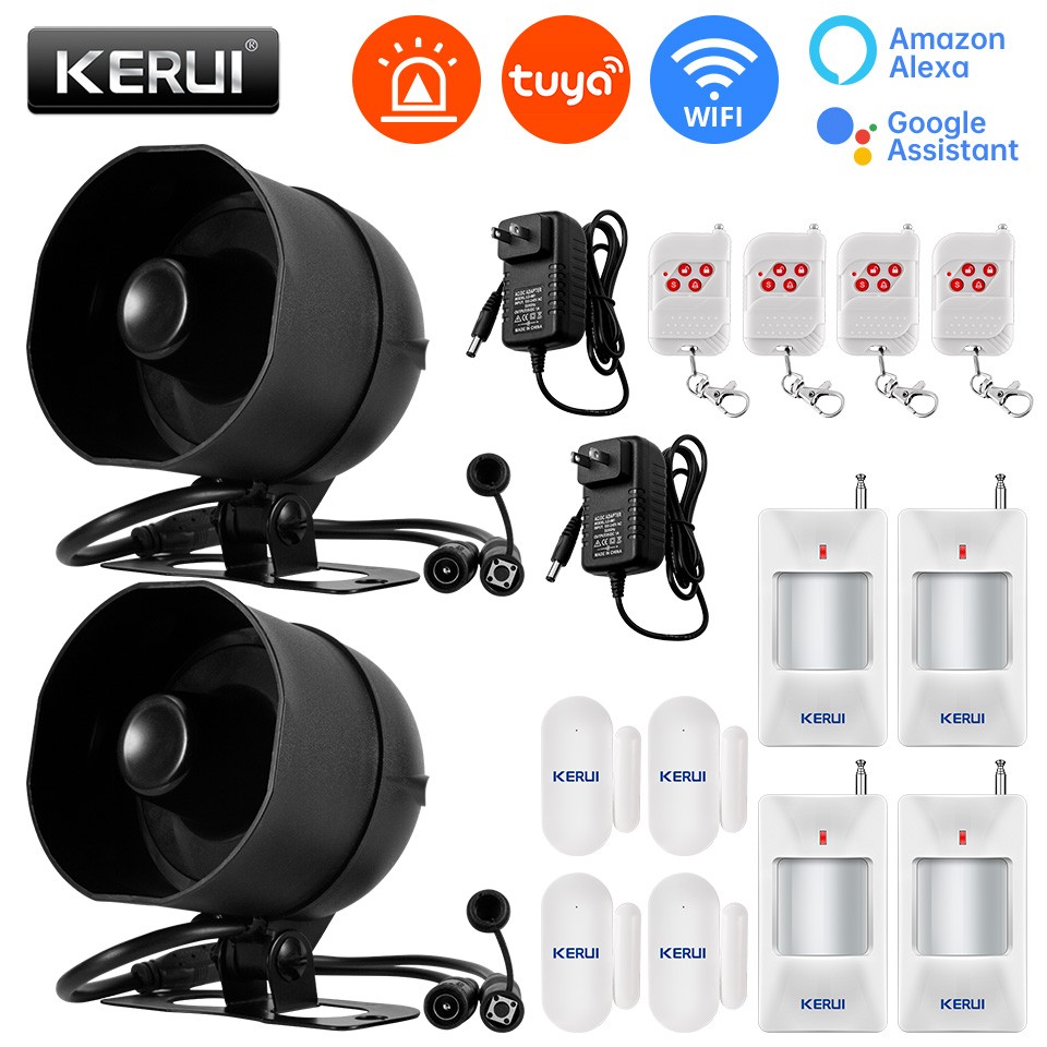 KERUI WiFi Home Alarm Security System Garage Door Sensor PIR Motion Detector