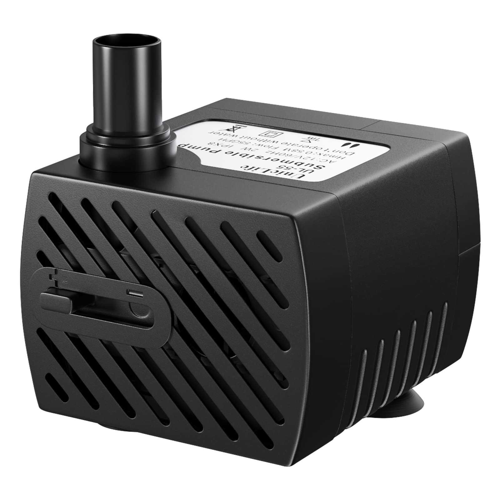 Pet Replacement Pump 60 GPH 2W 2Ft High Lift Quiet Pump for Smart Pet Fountains