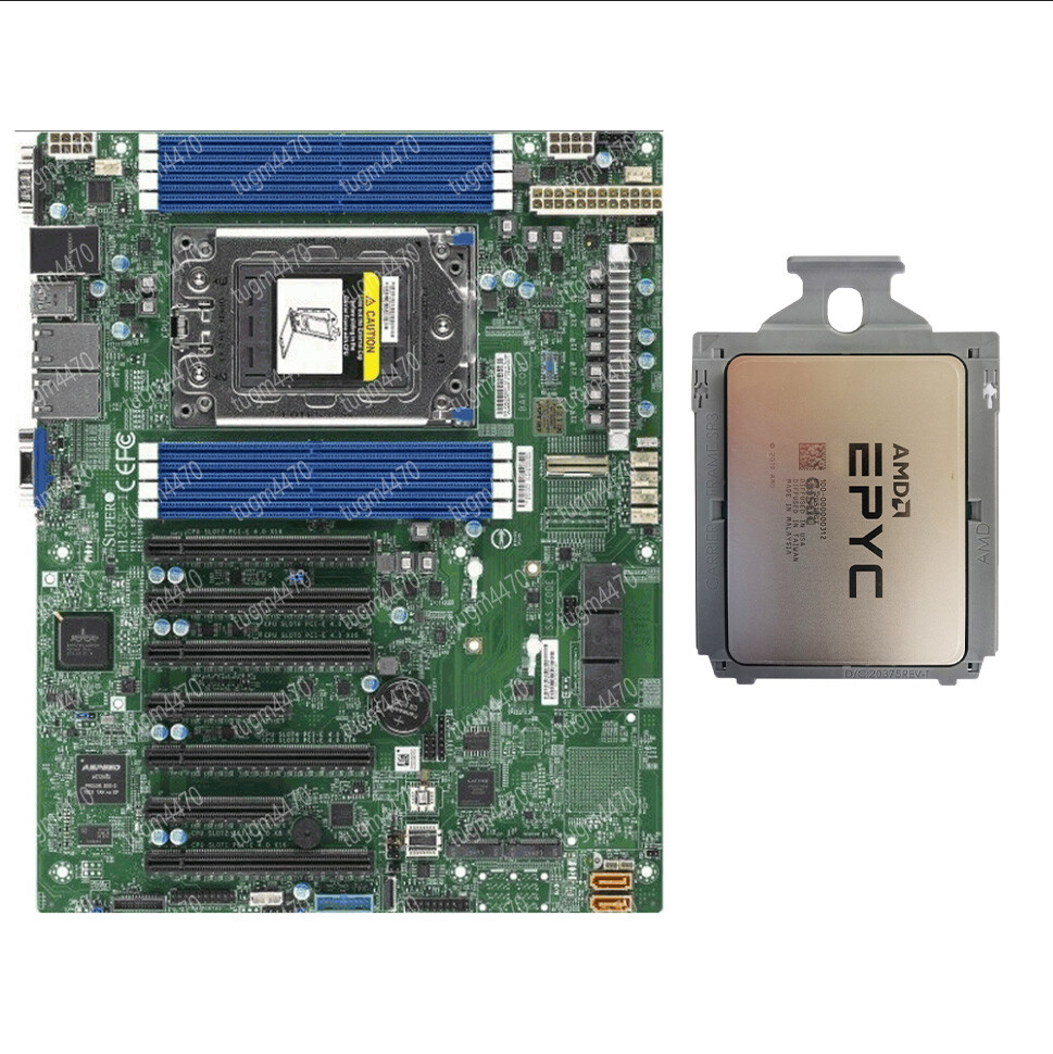 Supermicro H12SSL-i +AMD EPYC 7B13 cpu processor 64 cores 128 threads 2.25 GHZ