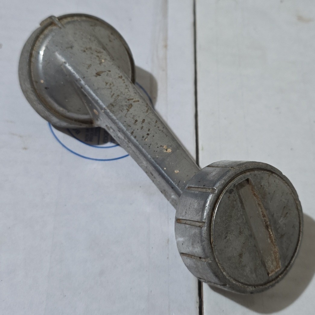 Vintage Japan Window Crank Handle 5-824 1-1 Silver Metal Manual Winder JDM Part