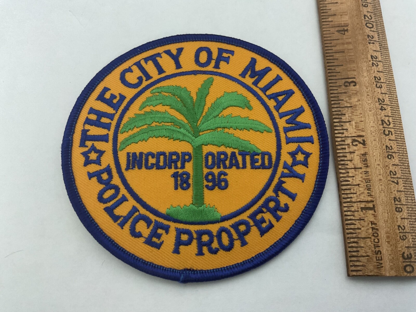City Of Miami Police Property  collectable patch new full size