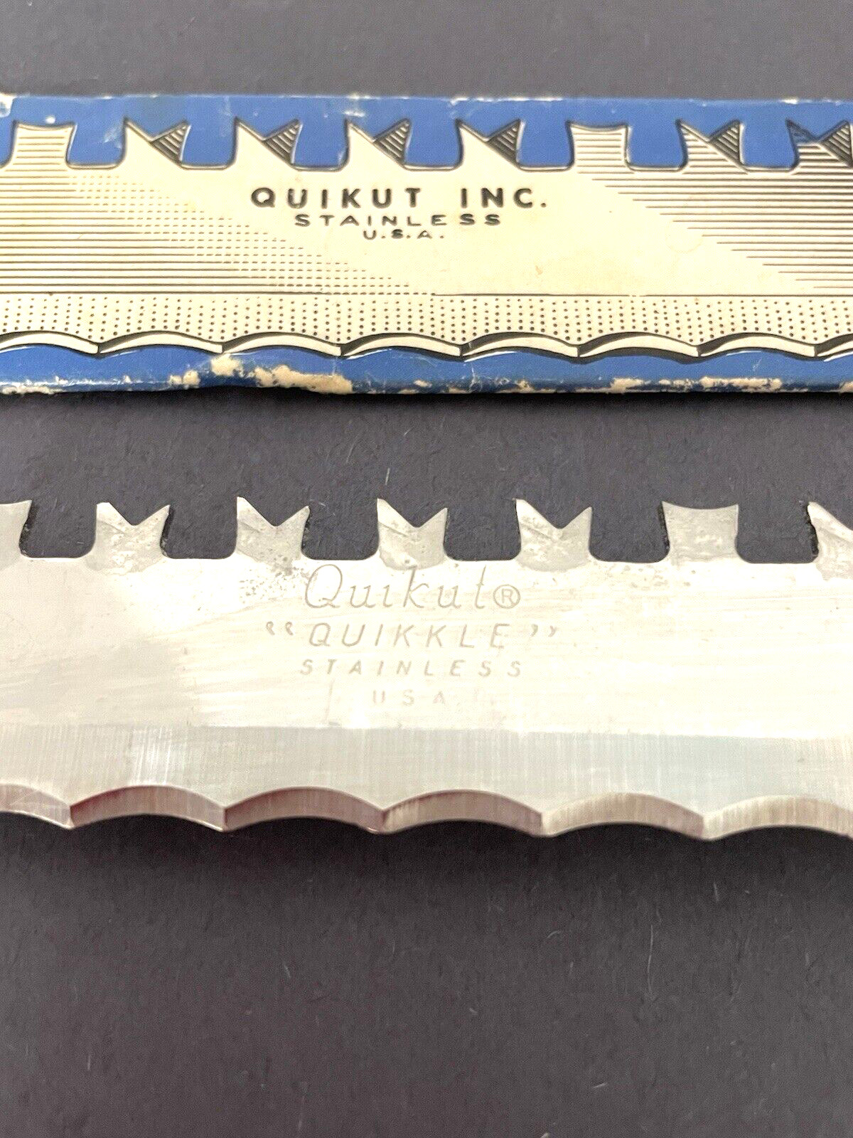 Quikut "Quikkle" Multi-Use Frozen Food/Bread/Meat Knife Stainless Steel USA 16”