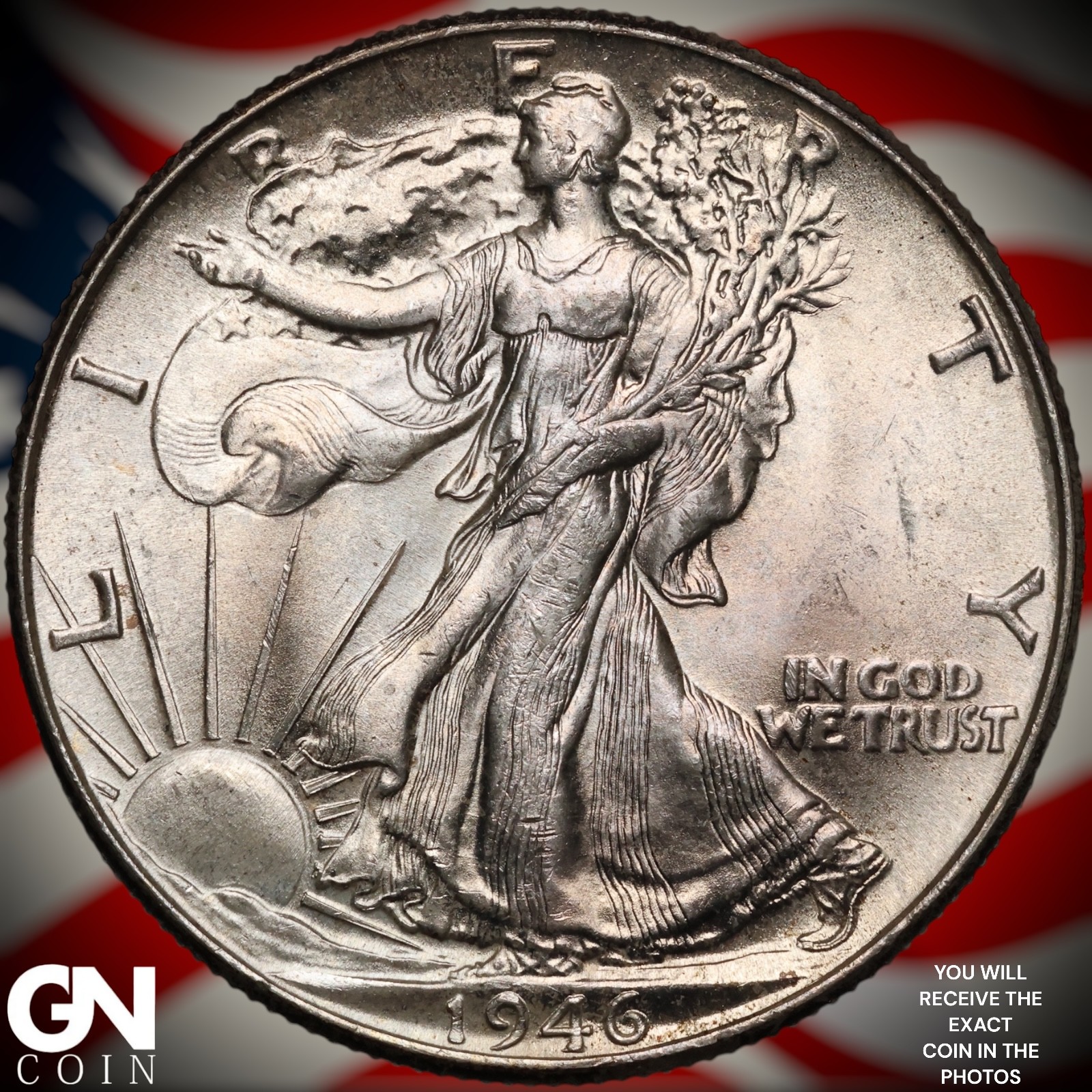 1946 P Walking Liberty Half Dollar B1043