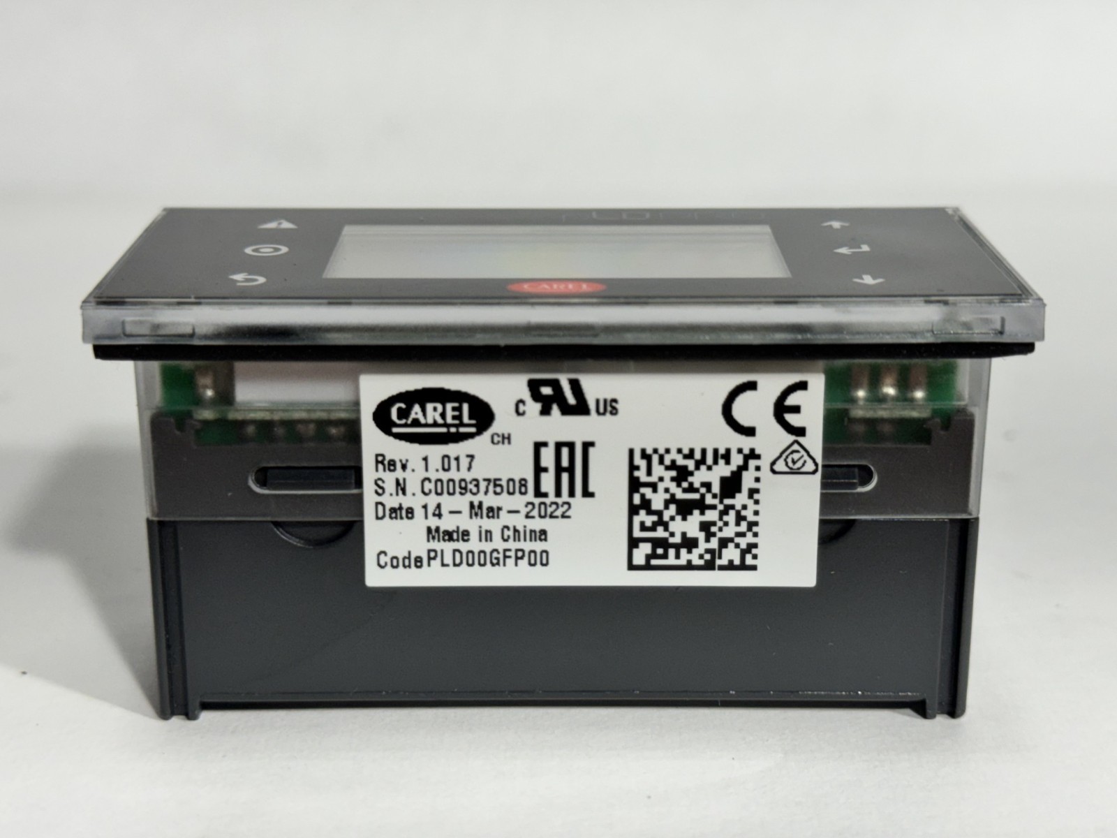 Carel pLDPRO Panel-Mount Compact LCD Unit Terminal (PLD00GFP00)