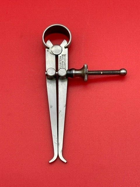 Starrett 73A-2 1/2 Yankee Spring-Type Inside Caliper,  2 1/2" Size, Solid Nut