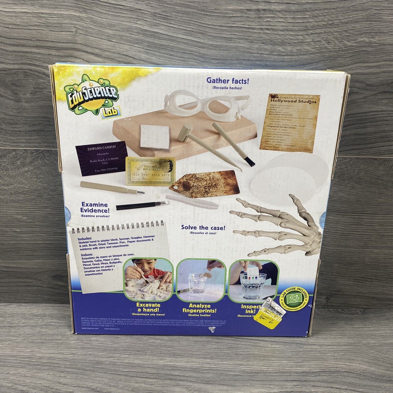 Skeleton Mystery STEM Forensic Science Hand Bone Dig Bar Edu Science Lab Biology