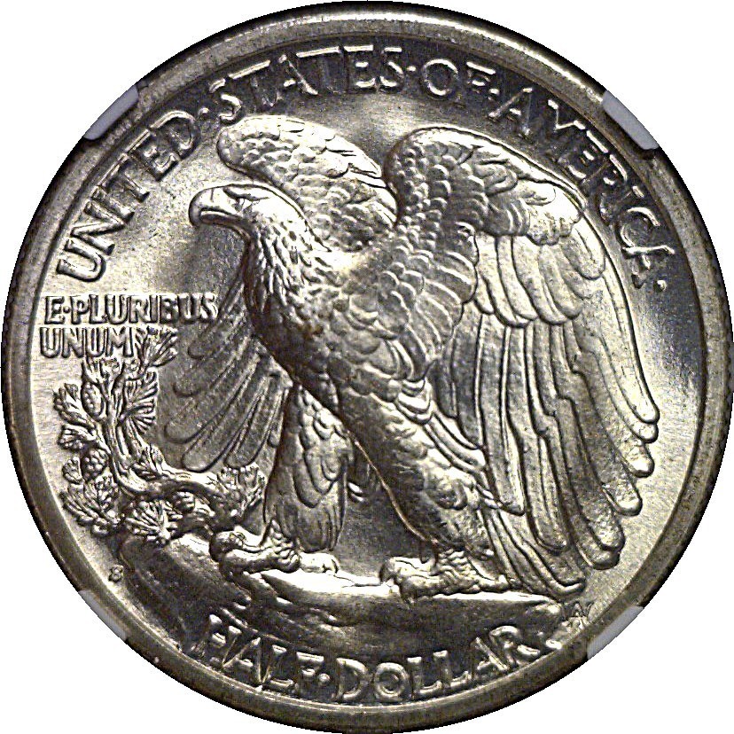 1942-S Walking Liberty Half Dollar NGC MS-66