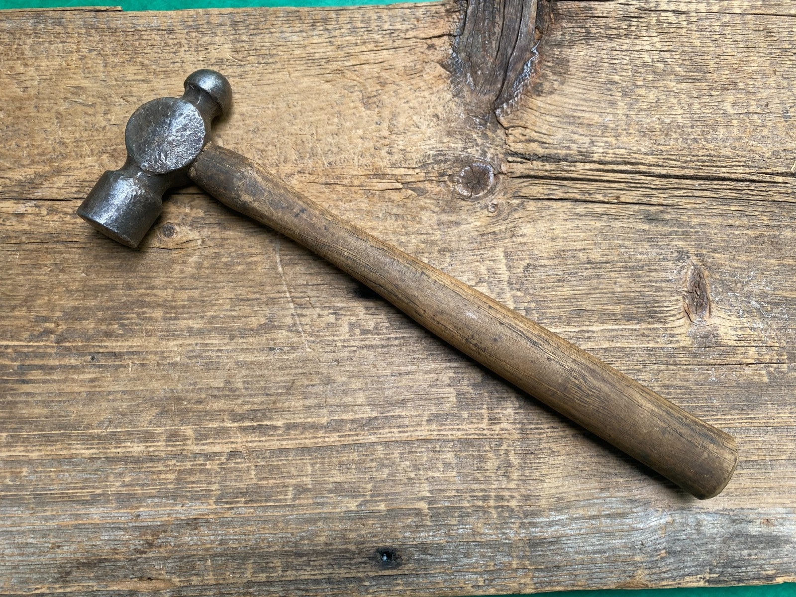 Vintage 12" Long Ball Peen Hammer With Handle Blacksmith Tool 15 oz