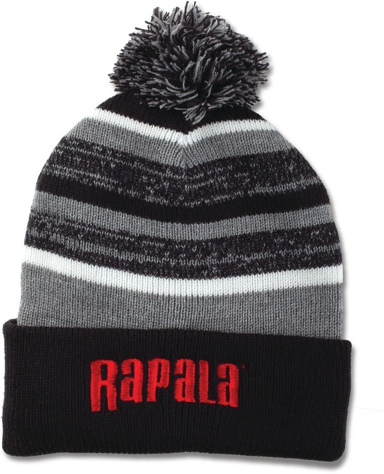 Rapala Ice Fishing Cold Weather POM Beanie Knit Stocking Hat Cap - Choose Color