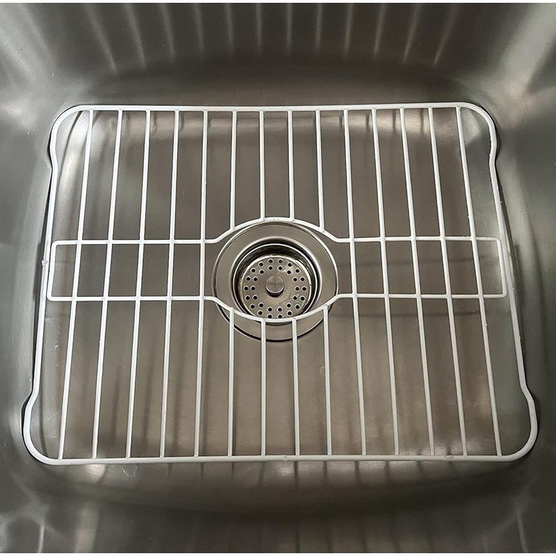 Heavy Duty Sink Grate Protector Rust Resistant Metal Kitchen Rack Drying Grid US