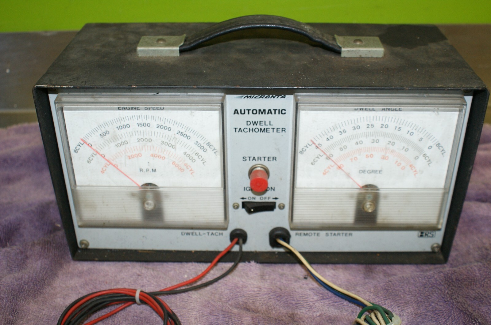 Radio Shack Micronta Automatic Dwell Tachometer remote start - Untested