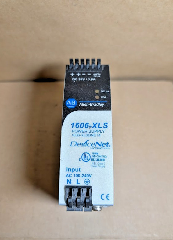 Allen-Bradley 1606-XLSDNET4 DeviceNet Power Supply, 100-240V In/24VDC Out, 3.8A