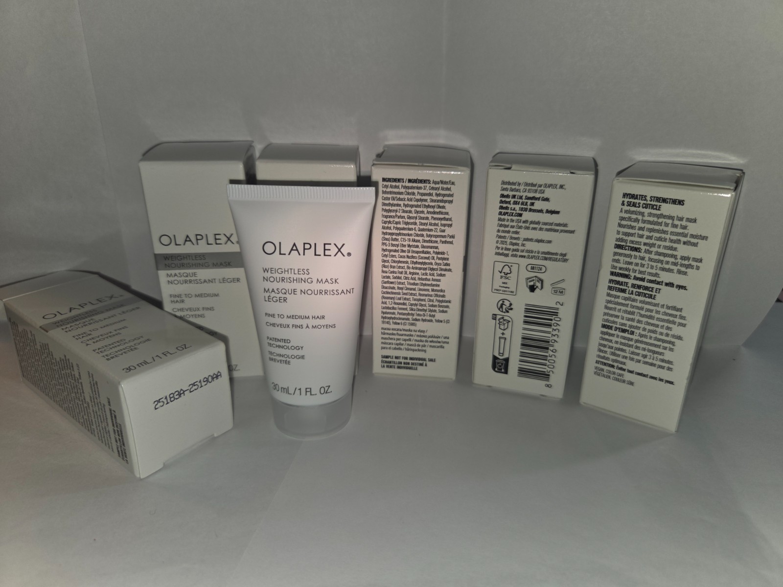 Lot of 6 Olaplex Nourishing Hair Mask 1oz ea Travel Size