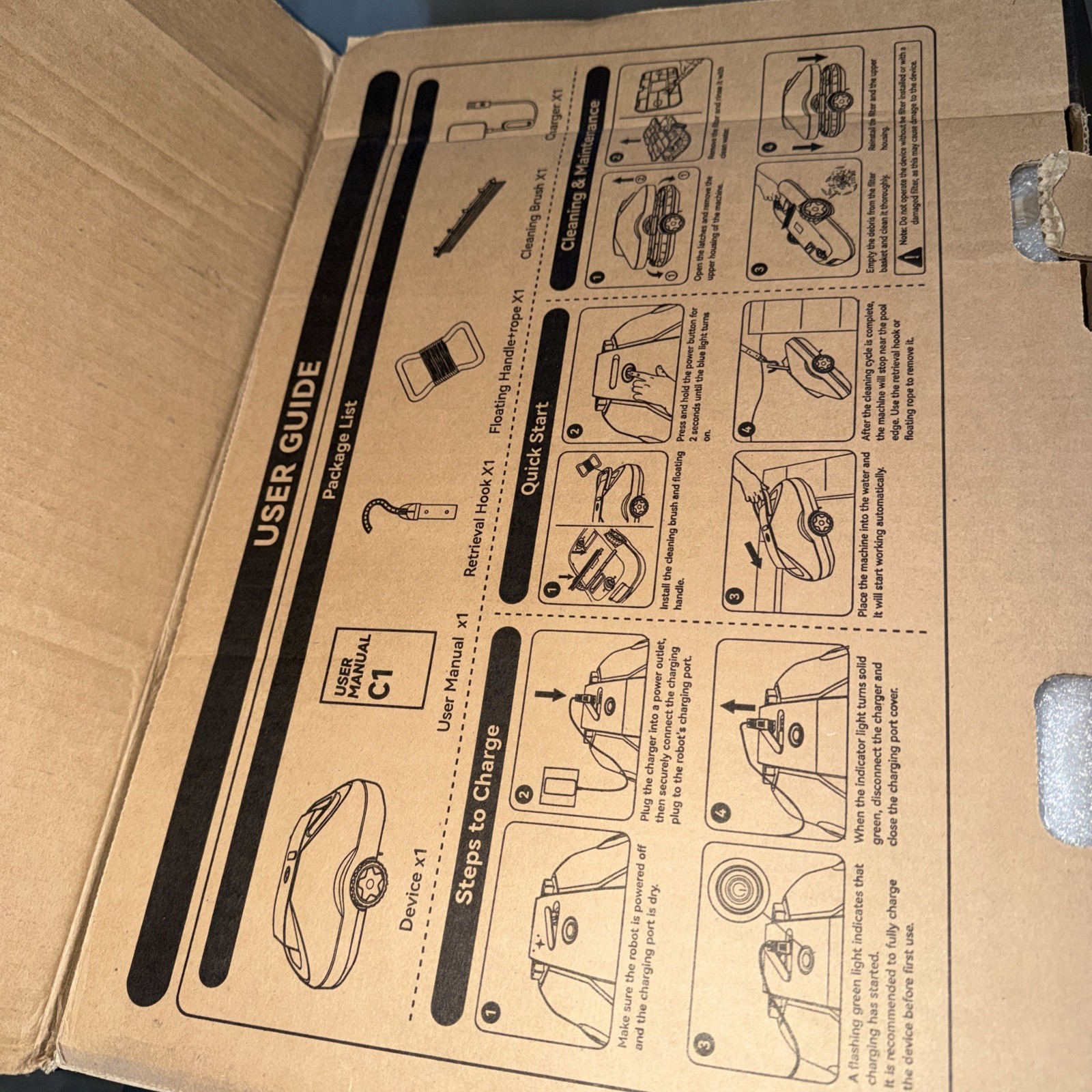 Robotic Pool Cleaner C1 Item New