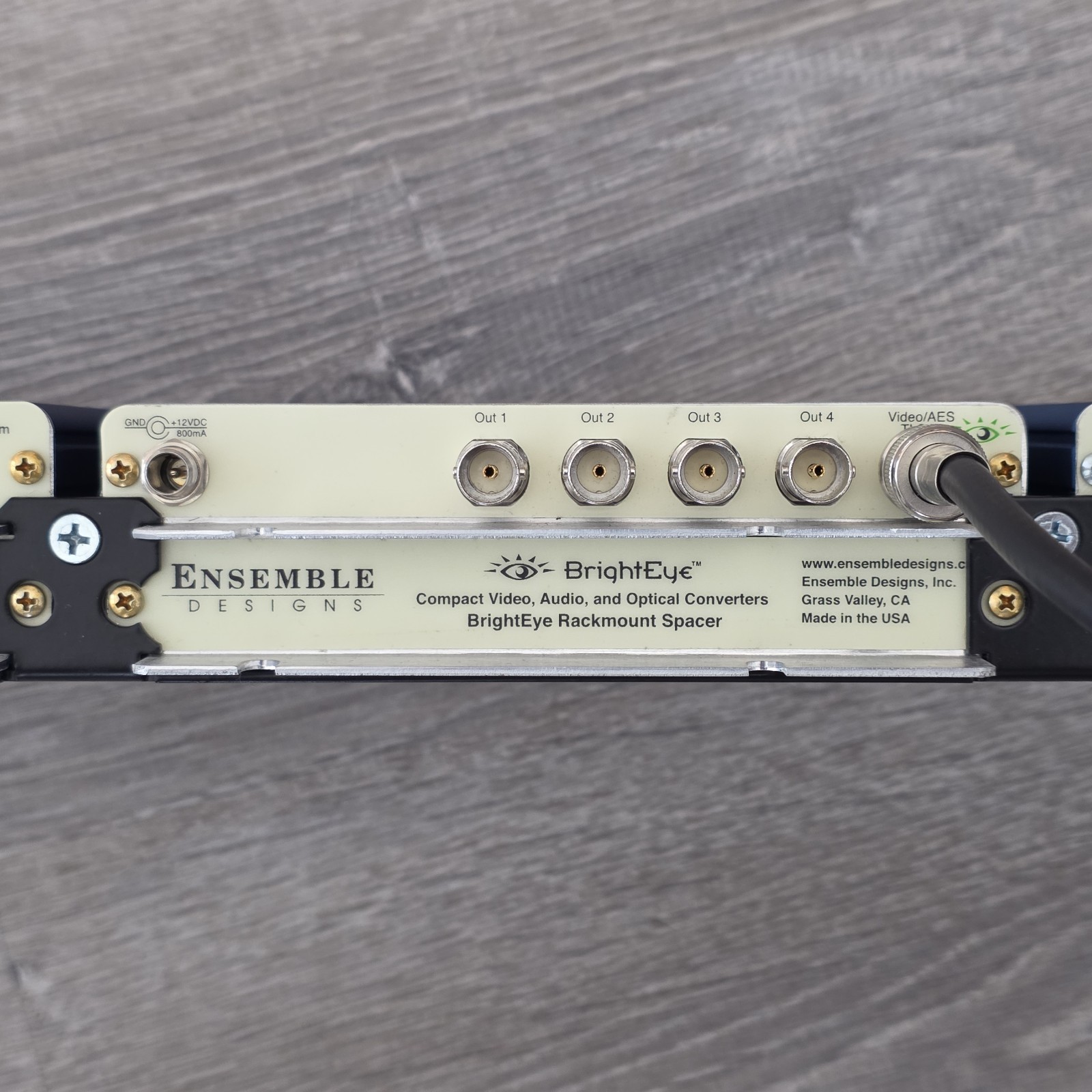 Ensemble Designs BrightEye Rack Bundle (1) BE55 Sync Gen (2) BE41 DA - Powers On