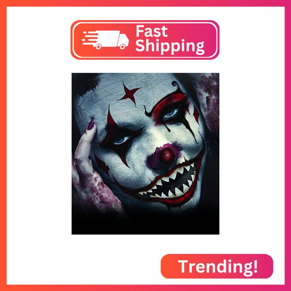Halloween Realistic Temporary Costume Make Up Face Tattoo Kit Men or Women Adult