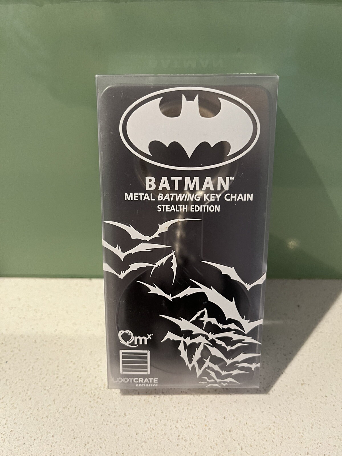 Batman Batwing Metal Key Chain Stealth Edition Loot Crate NEW