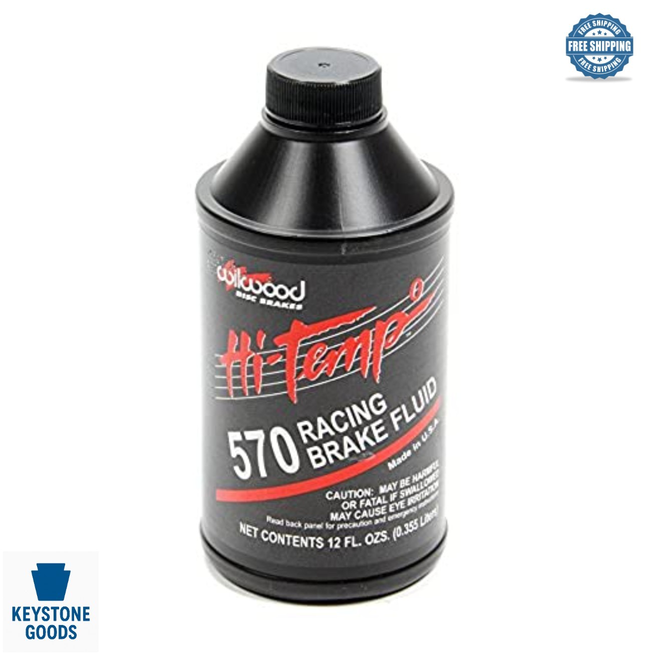 Brake Fluid 570 Hi-Temp Racing DOT 3 12 oz Bottle for Automotive Prevent