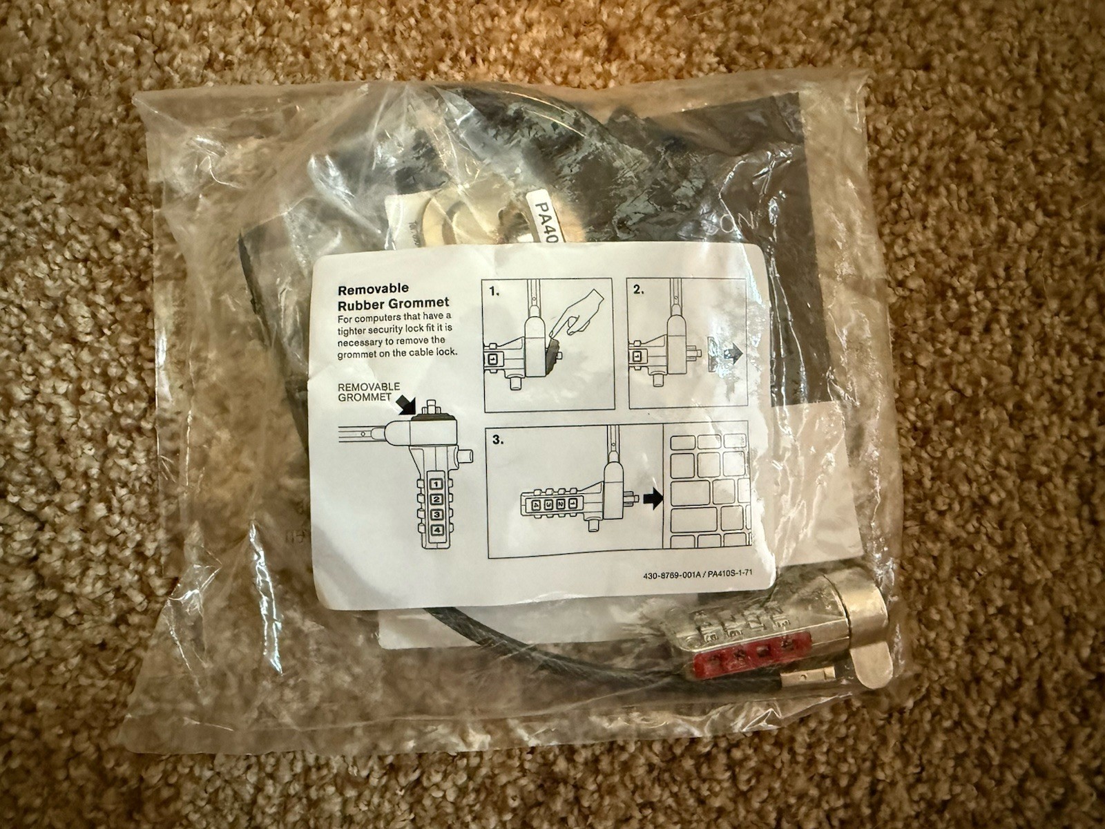 Targus Notebook Defcon Security Combo Cable Lock PA410S-1