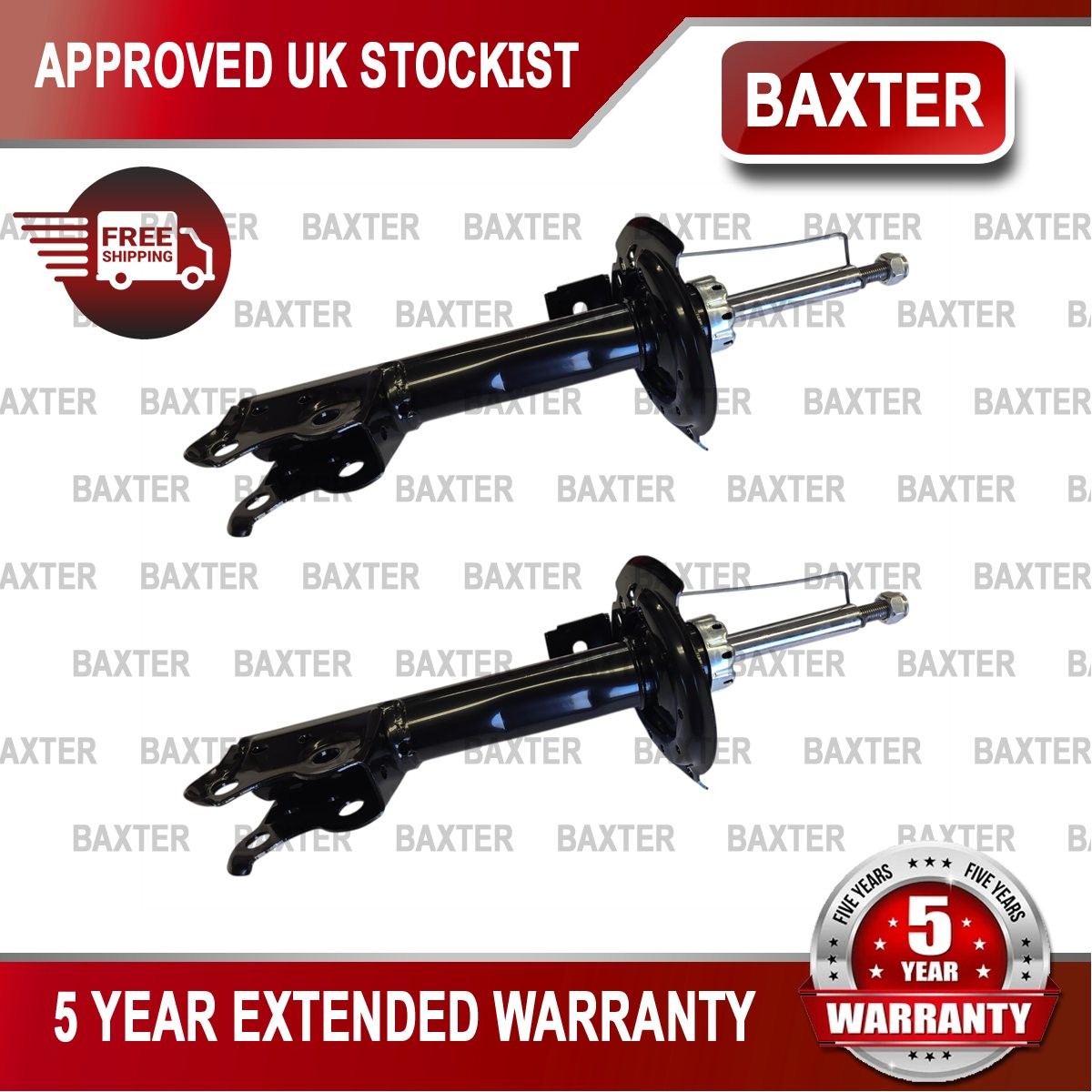 Fits Mercedes A-Class B-Class + Other Models Baxter Front 2x Shock Absorbers