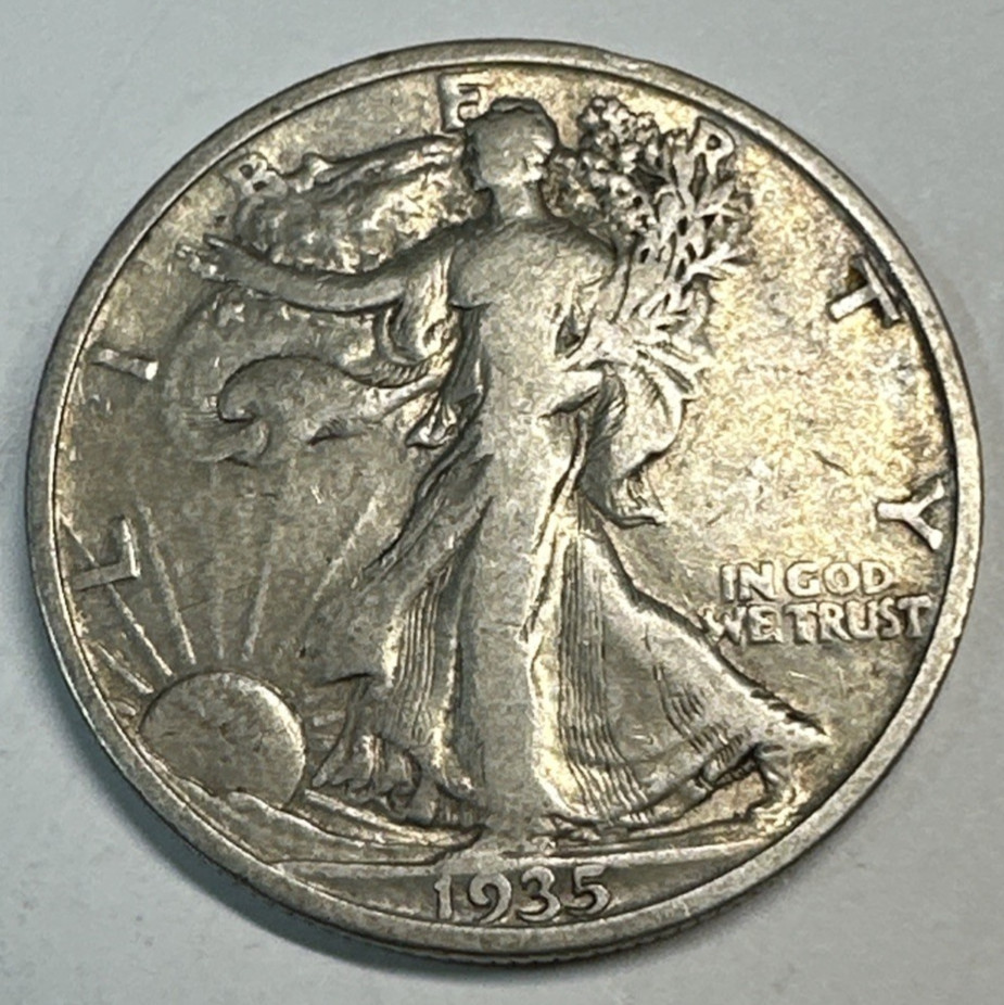 1935 Walking Liberty Half Dollar F