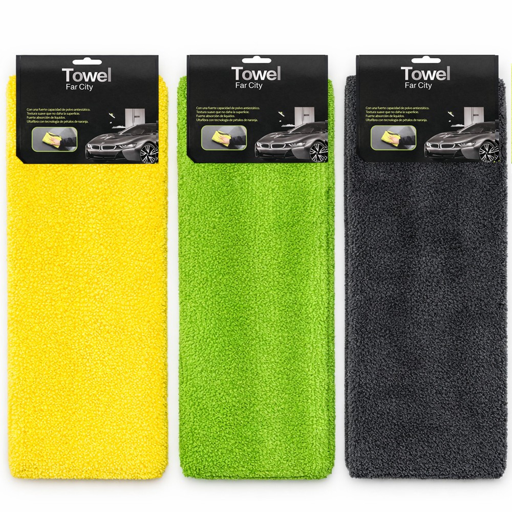 12 PCS MICROFIBER TOWELS NO-SCRATCH CAR DETAILING & POLISHING CLOTHS 15X16"