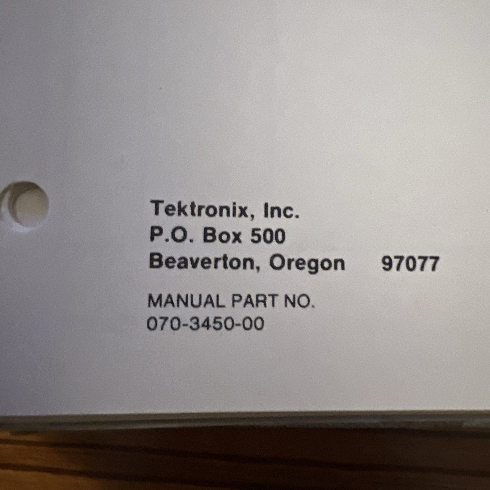 Tektronix 4611 Hard Copy Unit Operator + Service Manuals OEM Set