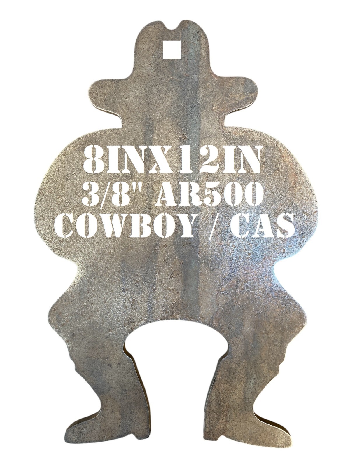 8" x 12" x 3/8" AR500 Cowboy Action Silhouette CAS Steel Shooting Metal Target