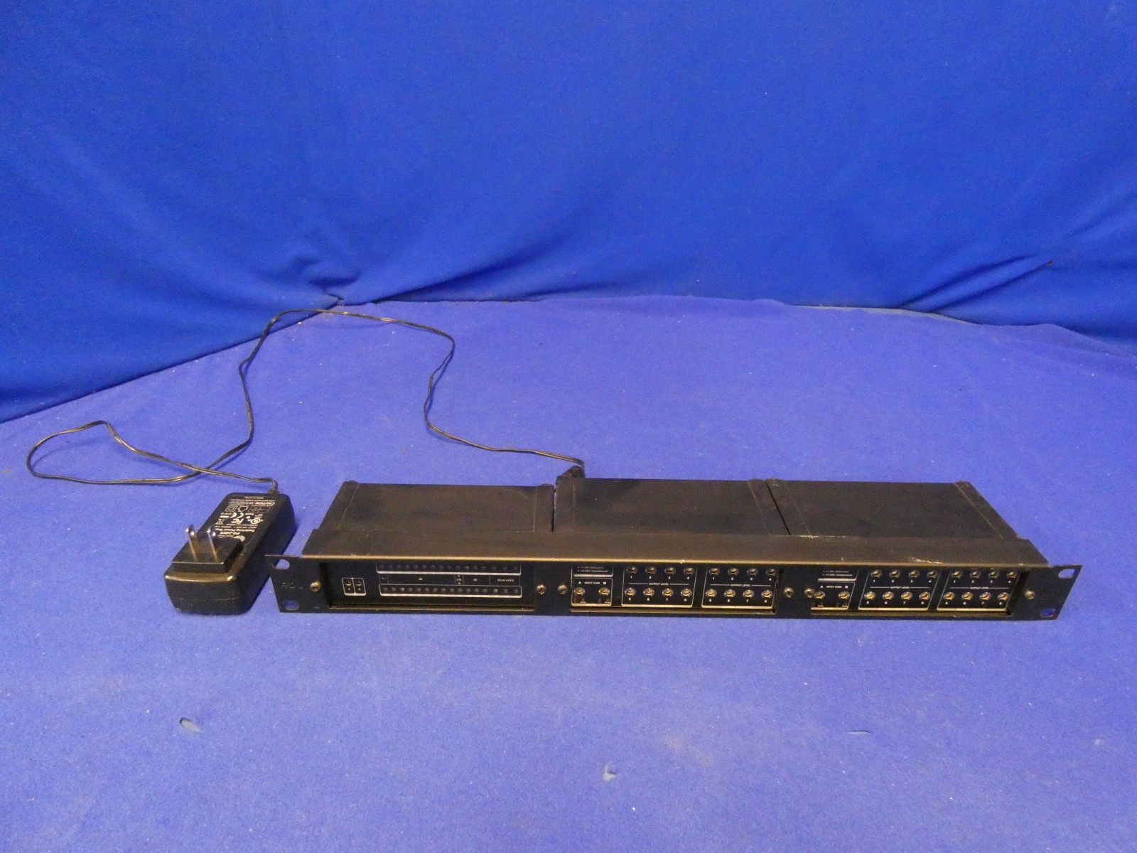 RDL RU-ADA8D Audio DA QTY 2, RDL RU-SM16A Dual Audio Meter in Rack, Power Supply