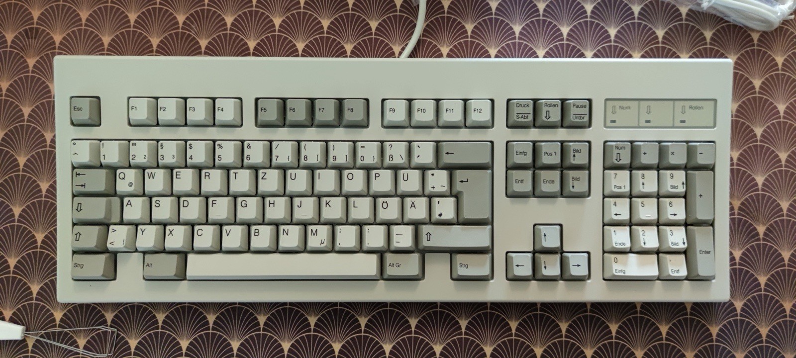 NOS German Space Invaders keyboard
