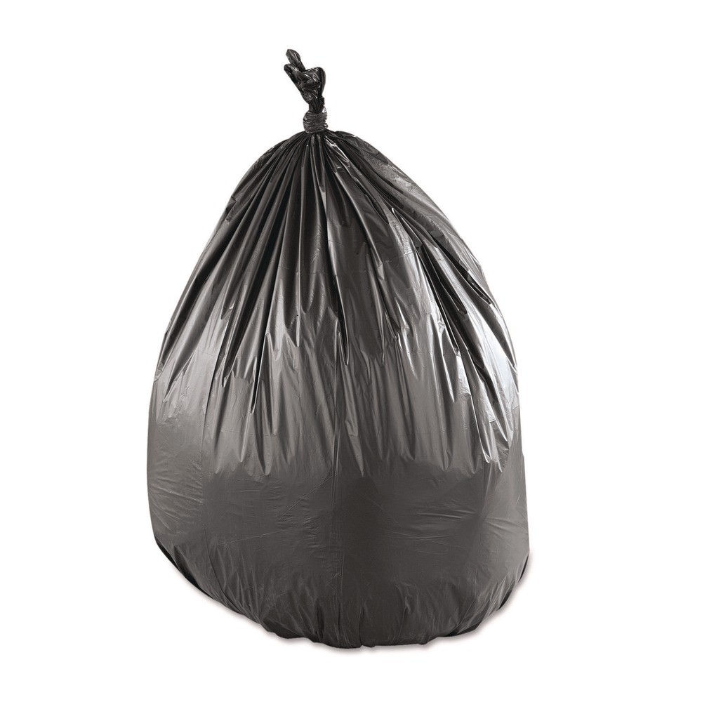 Inteplast Group SLW3858SPKC 60 gal Low-Density Can Liners - Black (100/CT) New