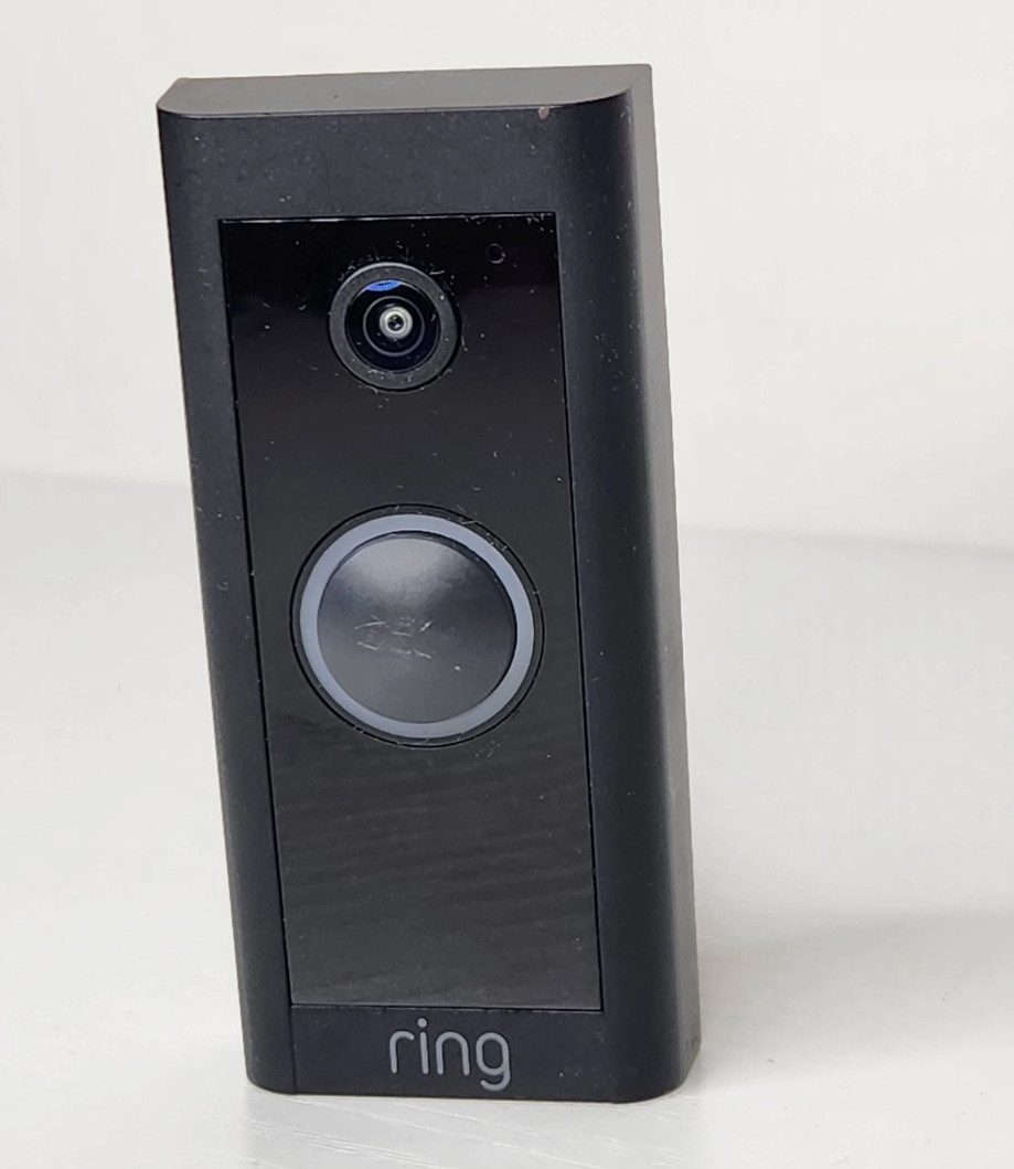 Ring Video Recording Doorbell Wired Camera Only Black WiFi Compatible 5AT3T5