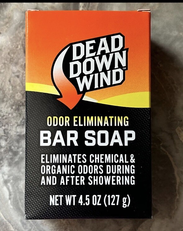 Scent Odor Eliminating Soap Dead Down Wind Bar Soap 4.5 Oz Bar Hunting New