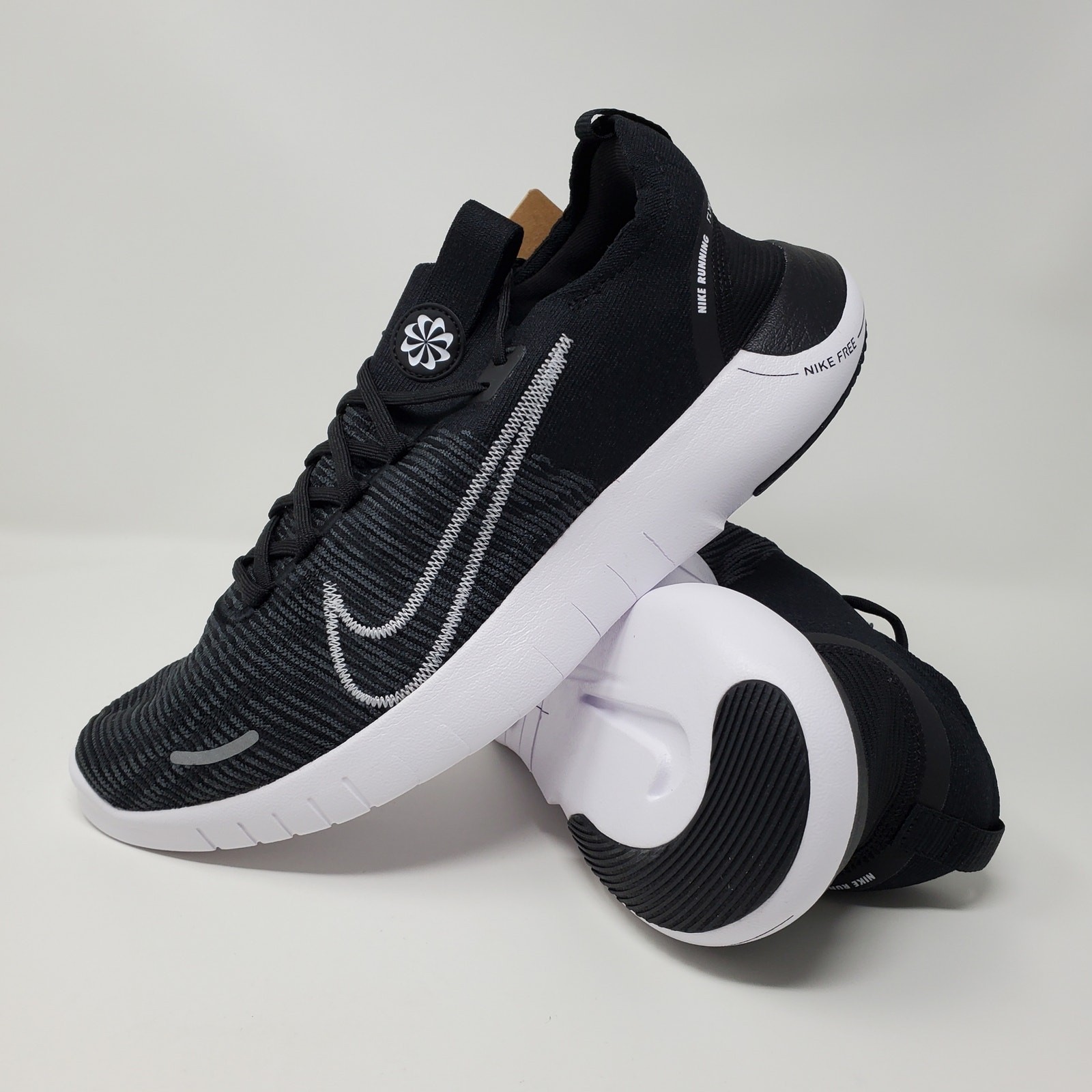 Nike Free RN FK Flyknit Next Nature Black White Men's Size 11 FB1276-002