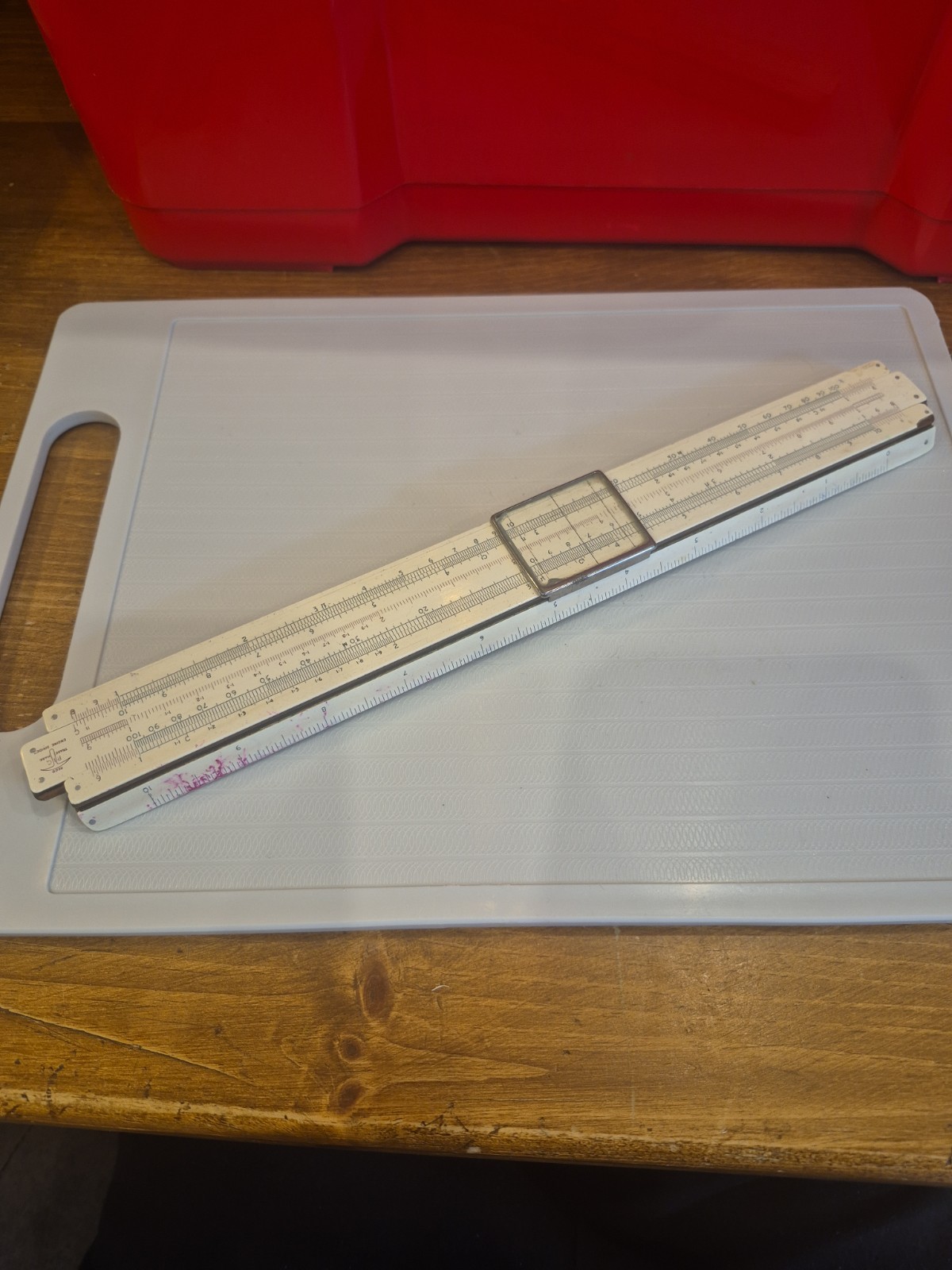 Vintage PIC Engine Divider Slide Rule With Cursor Engineering Calculator Tool