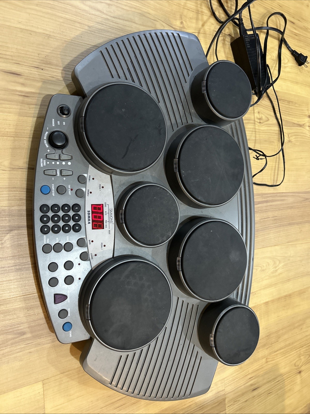 Digital Drum Simmons SDMK4 Missing Pedals! Pedals -Tested Electronic Kit Set