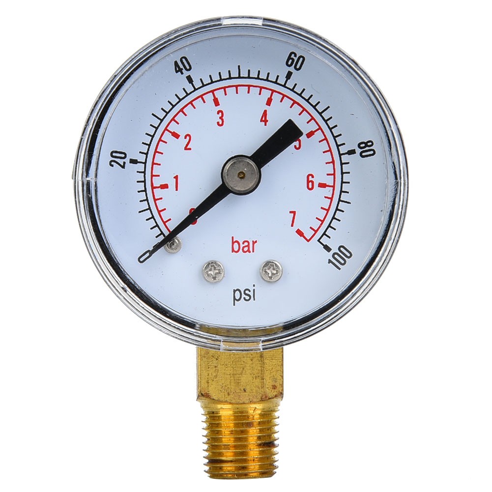 (0-100psi 0-7bar)Mechanical Pressure Gauge 1/8inch BSPT Bottom Connection N