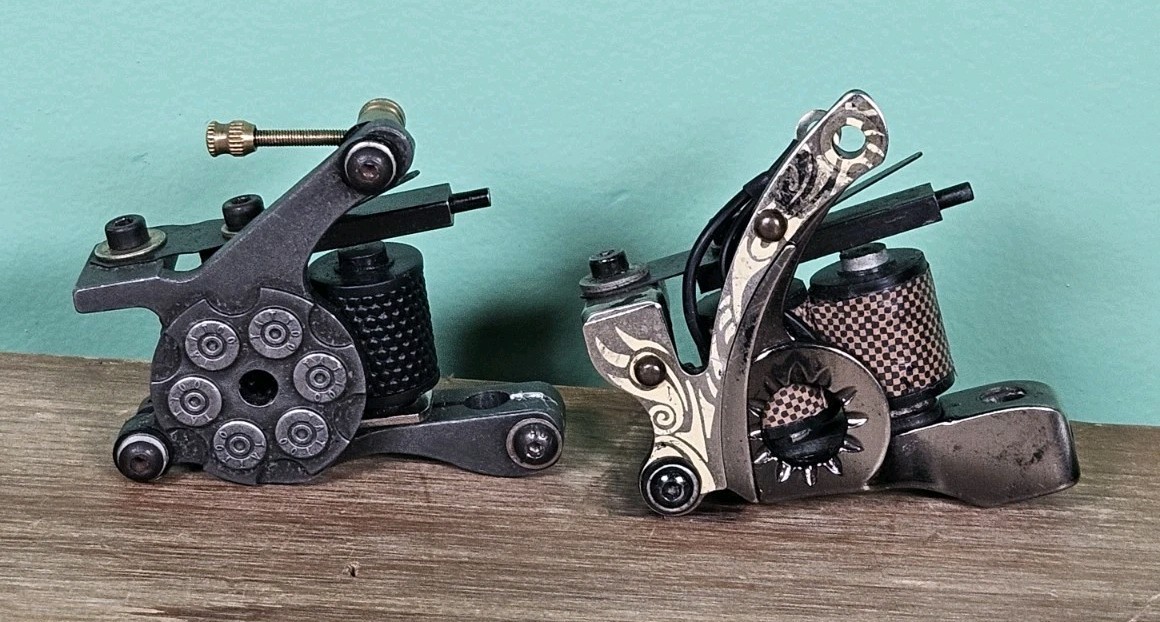 Tattoo Coil Machines Lot Of 2 For Parts Or Repair