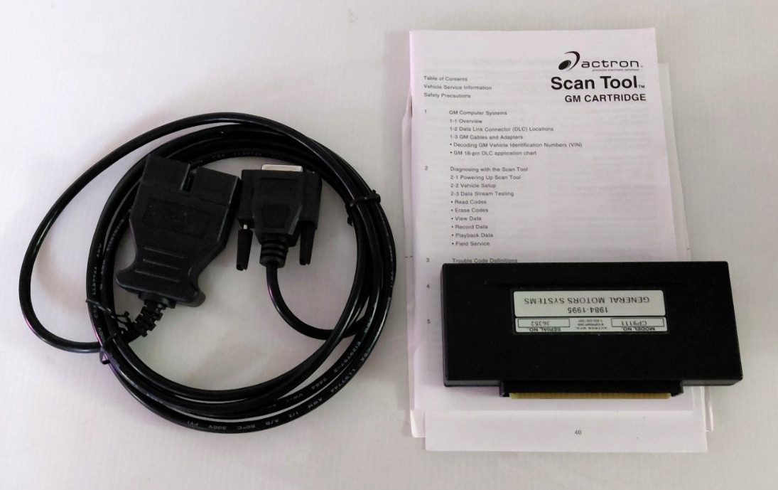 Actron 1984-1995 GMC & Saturn Scanner ScanTool Cable & Cartridge CP9111