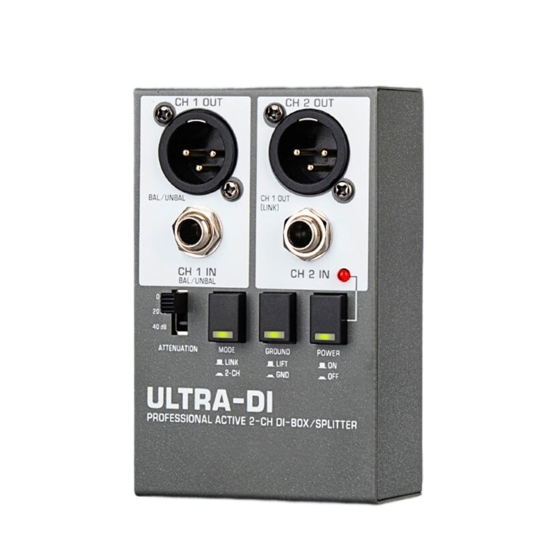 Metal DI Box Active Signal Converters Studio Equipment Instrument Interfaces