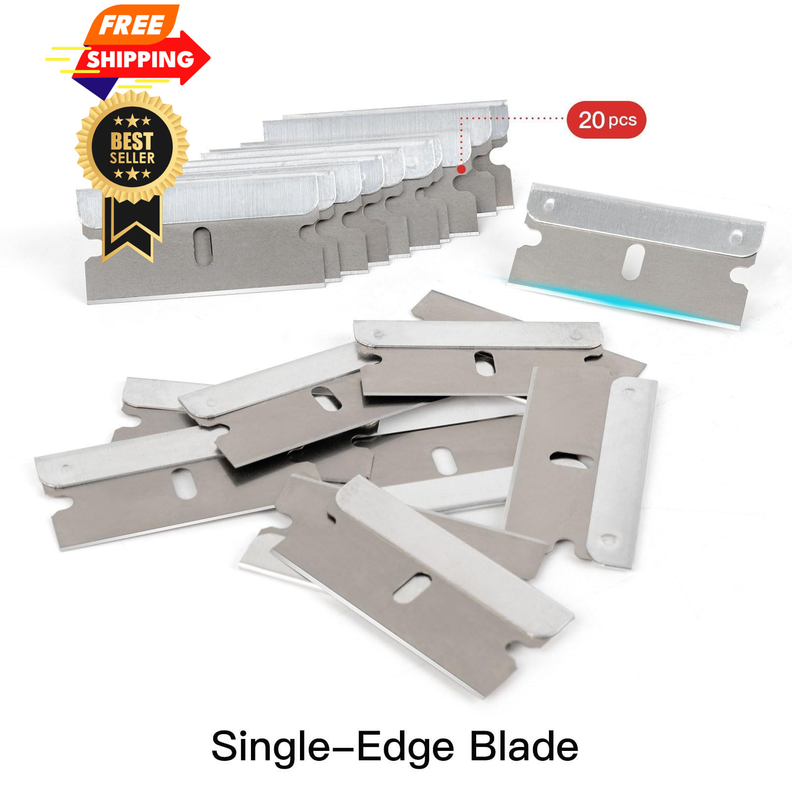 NEWISHTOOL Long Handle Scraper Tool Kit includes 2 Pcs Razor Blade Scraper...