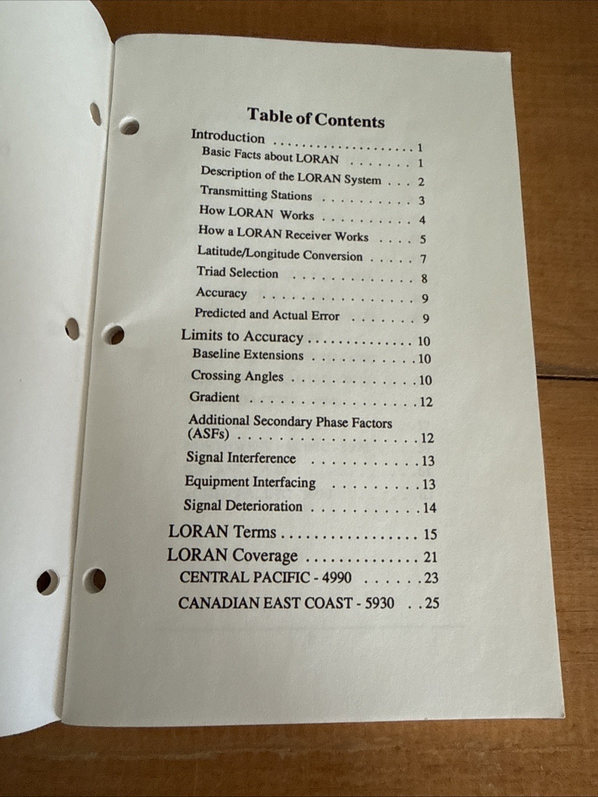 Morrow II Loran Reference Guide-Original December 1990 560-0063 Navigation