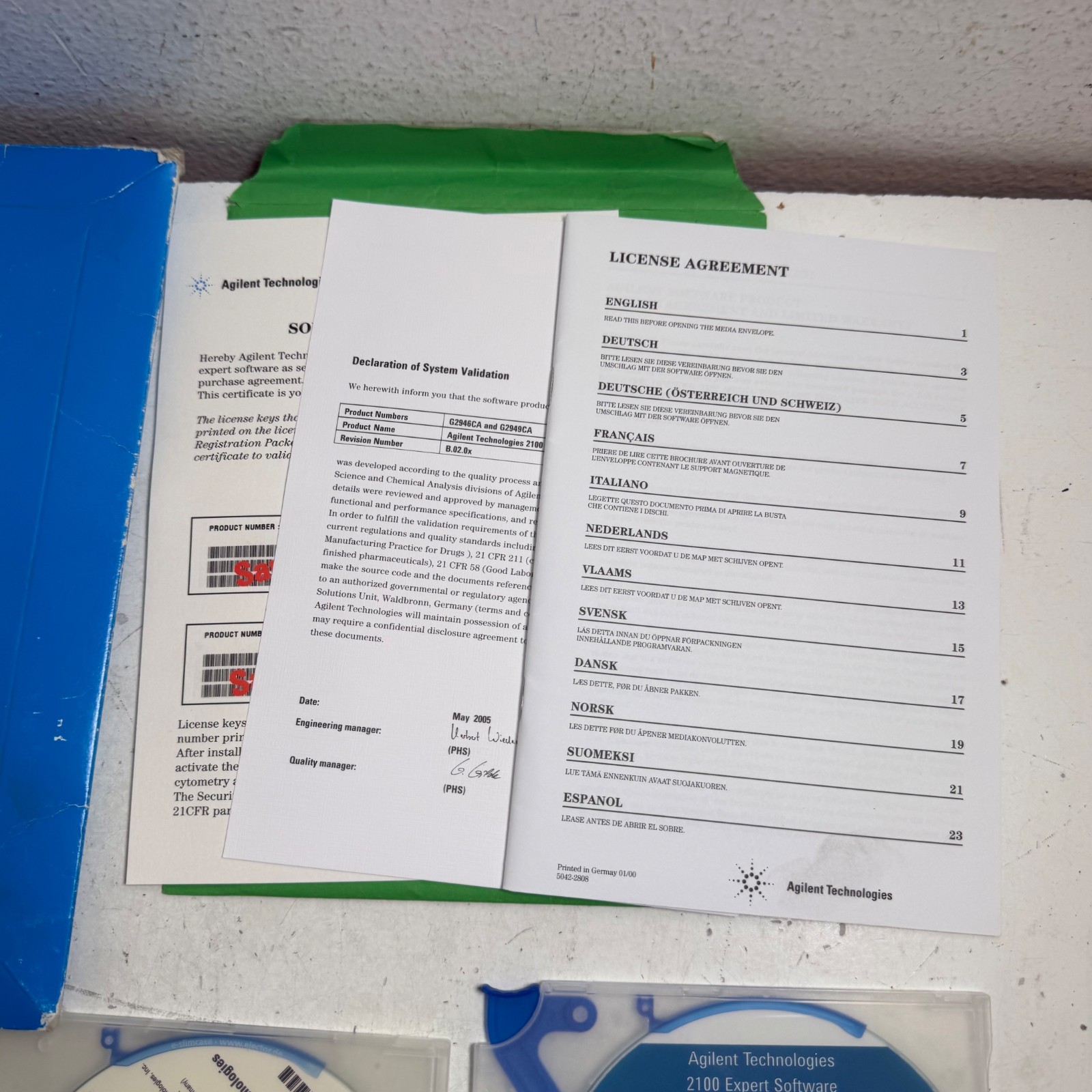 Agilent Technologies G2946CA 2100 Bioanalyzer Rev B.02.06 Expert Software Set