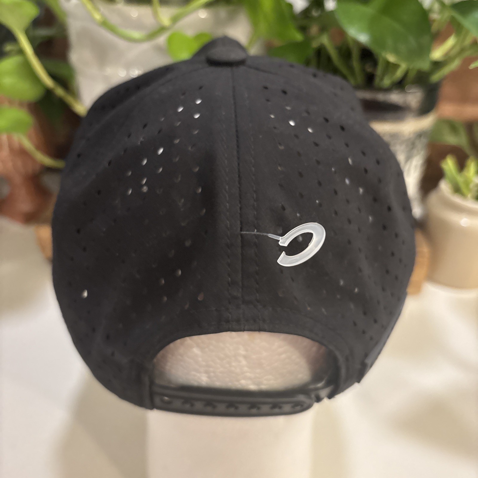 Byrd Gang Performance Golf Hat Snapback Flamingo Logo With Rope Black