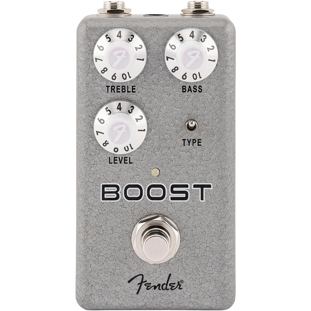 Fender Hammertone Boost Effects Pedal Gray and Black